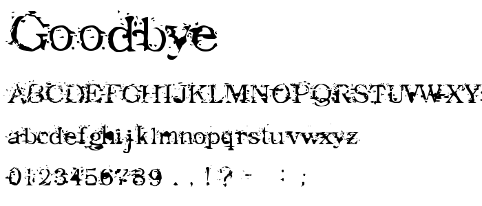 Goodbye font