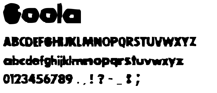 Goola font