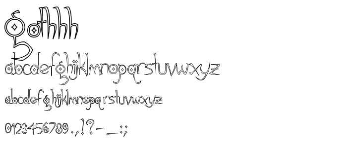 Gothhh font