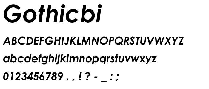 Gothicbi font