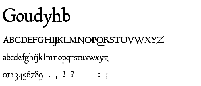 Goudyhb font