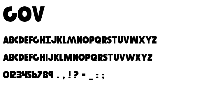 Gov font