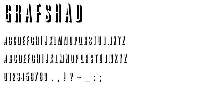 Grafshad font
