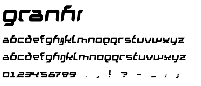 Granhi font