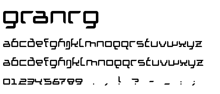 Granrg font