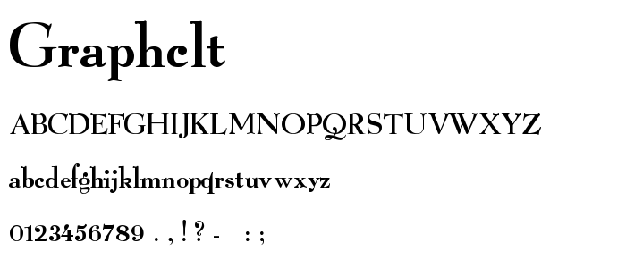 Graphclt font