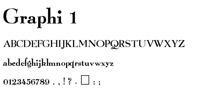 Graphi_1 font
