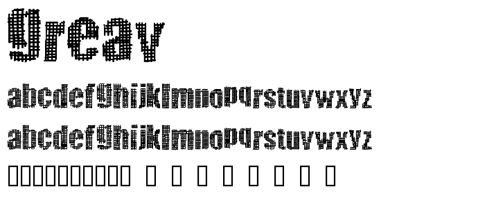 Greav font