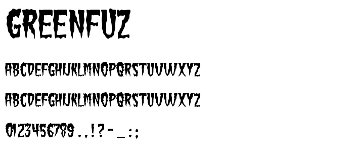 Greenfuz font