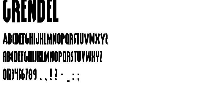 Grendel font