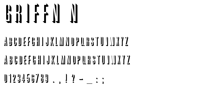 Griffn_N font