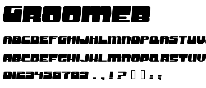 Groomeb font