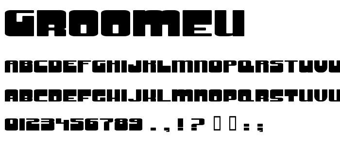 Groomeu font