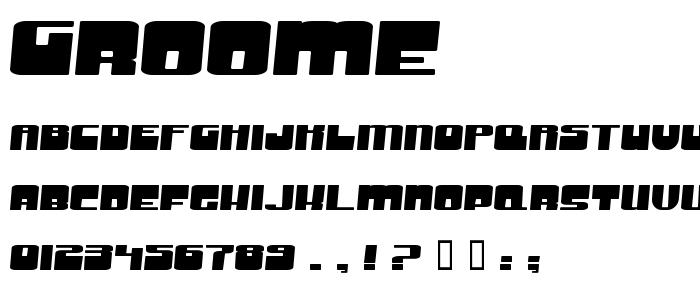 Groome font