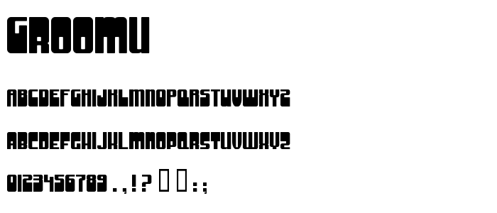 Groomu font