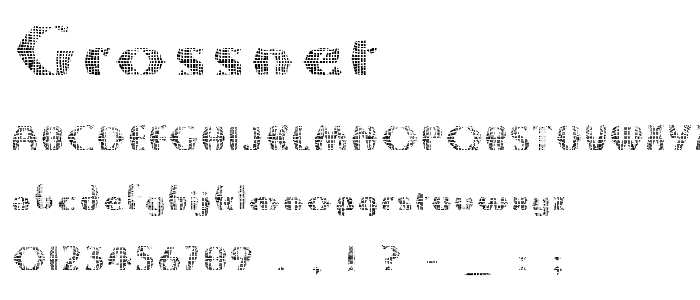 Grossnet font