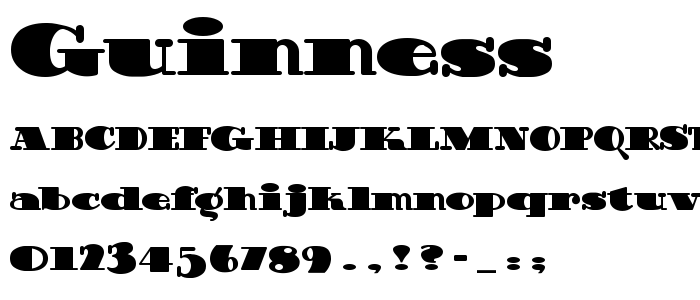 Guinness font