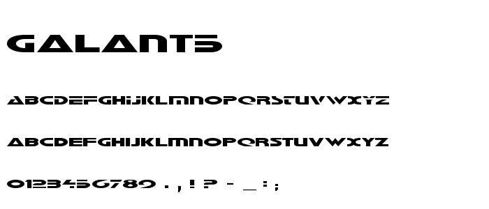 Galant5 font