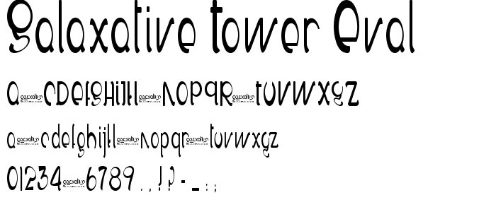 Galaxative_Tower_Eval font