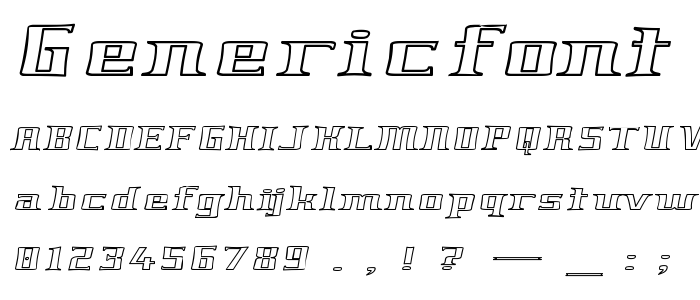 Genericfont font