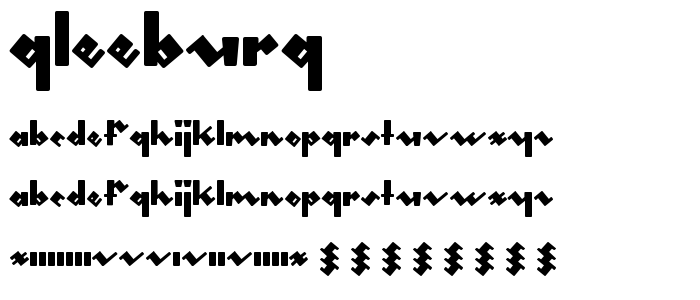 Gleeburg font