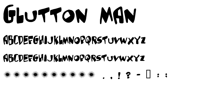 Glutton_Man font