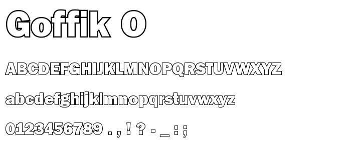 Goffik_O font