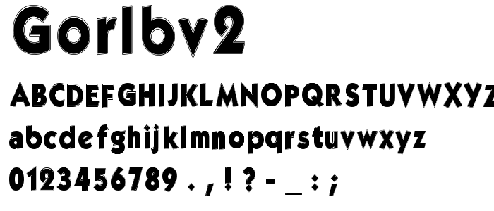 Gorlbv2 font
