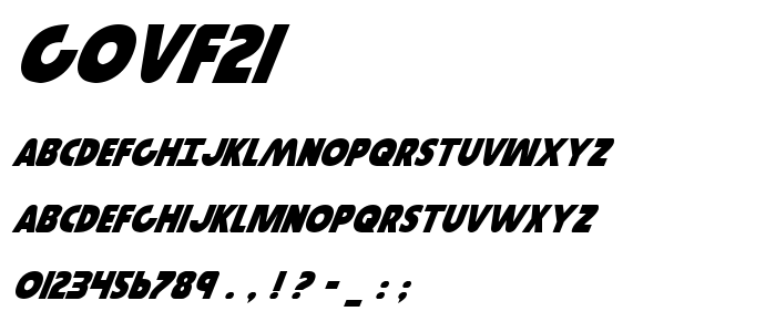 Govf2i font