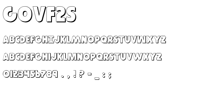 Govf2s font