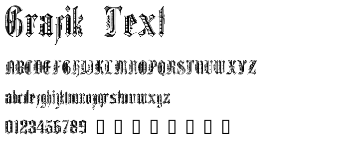 Grafik_Text font