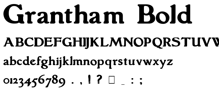 Grantham_Bold font