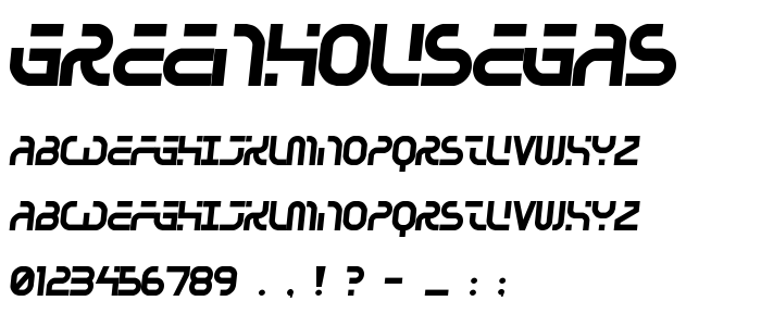 Greenhousegas font