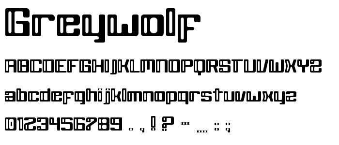 Greywolf font