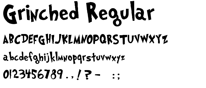 Grinched_Regular font