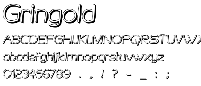 Gringold font