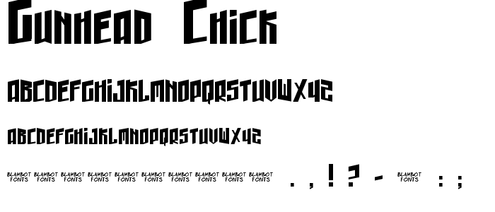 Gunhead_Chick font