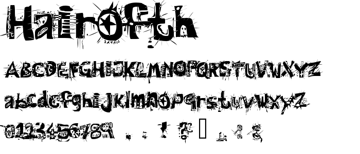 Hairofth font