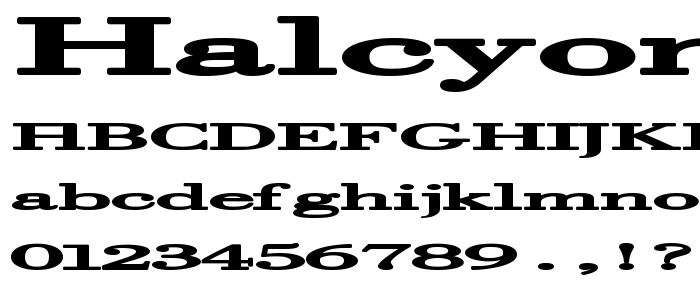 Halcyoni font