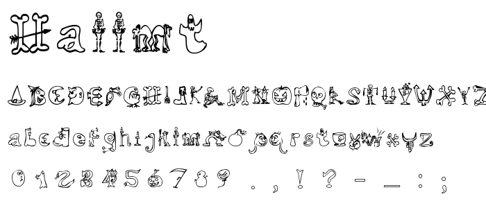 Hallmt font