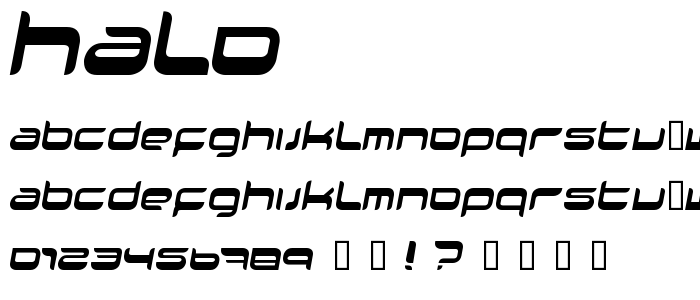 Halo font