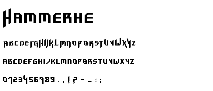 Hammerhe font