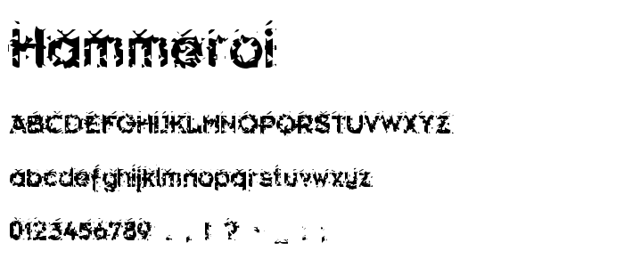 Hammeroi font