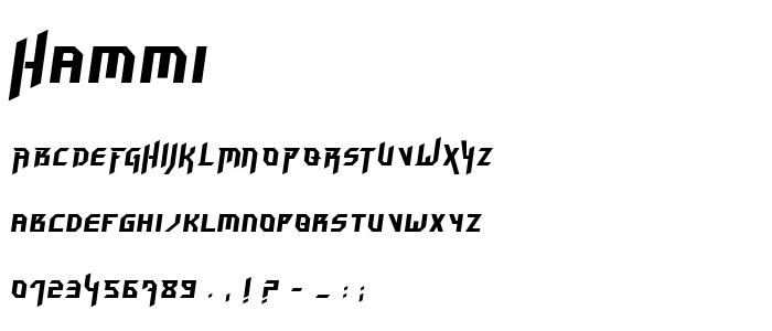 Hammi font