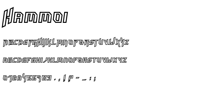 Hammoi font