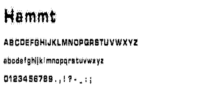 Hammt font