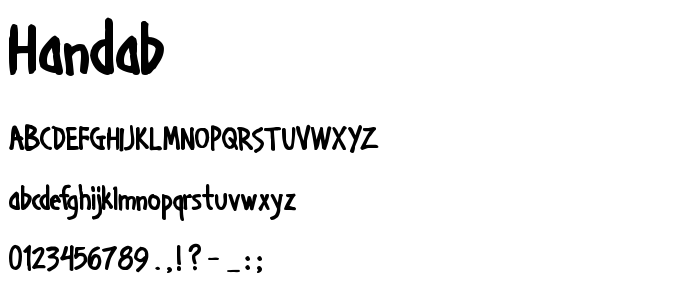 Handab font