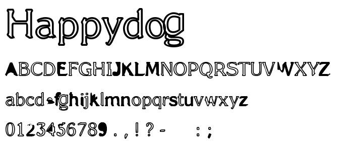 Happydog font