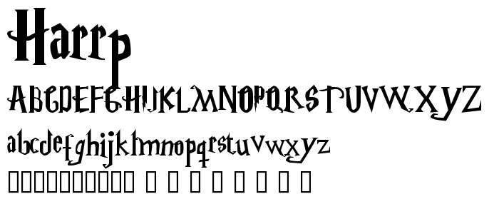 Harrp font