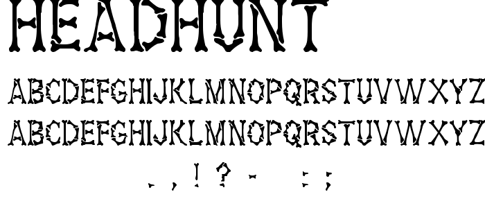 Headhunt font